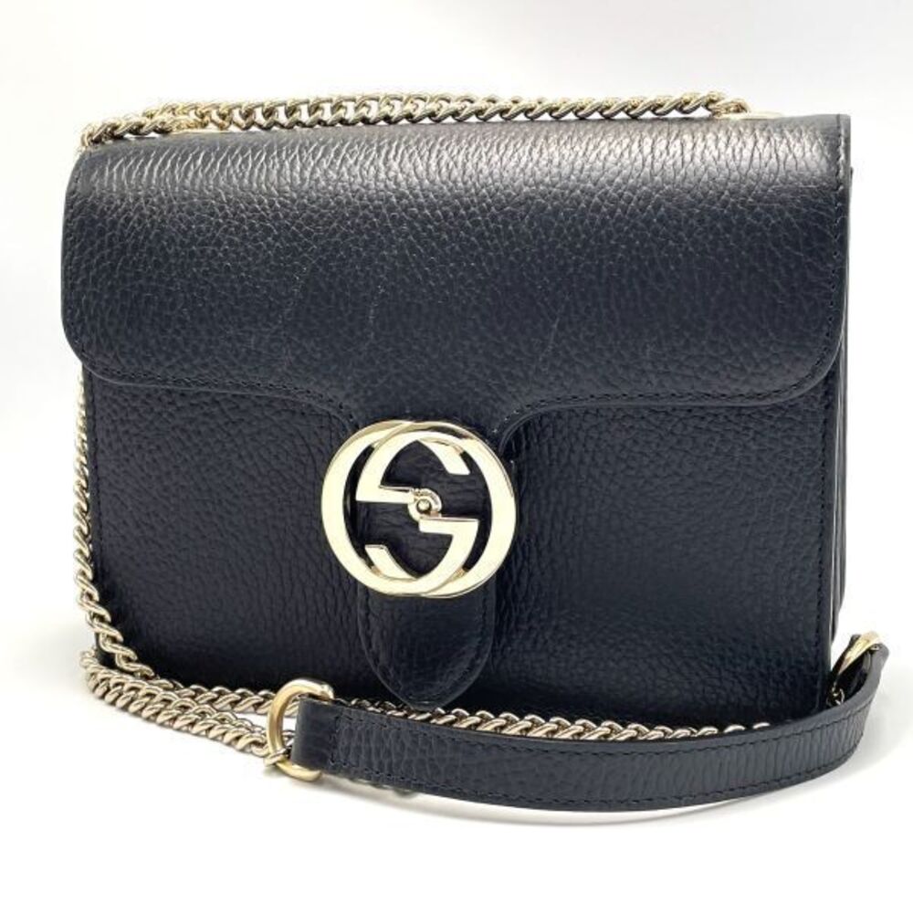 GUCCI Interlocking GG Chain Shoulder Bag